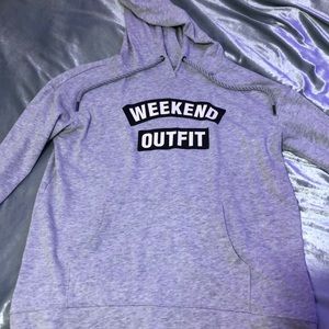 Grey “Weekend Outfit” Hoodie
